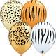 Globos Safari con Estampado Animal — 11" Redondos Tonos del Desierto