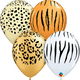 Animal Print Safari Balloons — 11″ Round Desert Tones