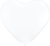 Qualatex Latex 6″ Diamond Clear Heart Latex Balloons (100)