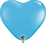 Qualatex Latex 6″ Pale Blue Heart Latex Balloons (100 Count)