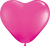 Qualatex Latex 6″ Wild Berry Heart Latex Balloons (100)