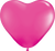Qualatex Latex 6″ Wild Berry Heart Latex Balloons (100)