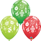 Christmas Ornaments 11″ Latex Balloons (50 count)