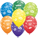 Surtido Felicitaciones Deseos 11″ Globos de látex (50)