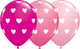Big Hearts Pink Assortment 11″ Latex Balloons (50)