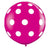 Qualatex Latex Big Polka Dots Wild Berry 36″ Latex Balloons (2 count)