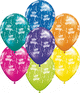 Birthday-A-Round Fantasy Assorted 11″ Latex Balloons (50)