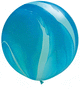 Globos de látex Blue Rainbow SuperAgate de 30″ (2 unidades)