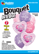 Bouquet in A Box Princess Latex Balloons 7 Counts