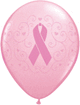 Globos de látex rosa de 11″ de concientización sobre el cáncer de mama (50)