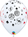 Qualatex Latex Cards & Dice 11″ Latex Balloons (50)
