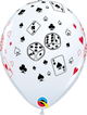Casino Cards & Dice 11″ Latex Balloons (50)