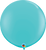 Qualatex Latex Caribbean Blue 36″ (3′ Spherical) Latex Balloons (2)