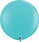 Globos de látex azul caribeño de 36″ (3′ esféricos) (2)