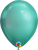 Qualatex Latex Chrome Green 11″ Latex Balloons (25)
