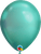 Qualatex Latex Chrome Green 7″ Latex Balloons (100)