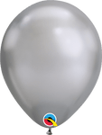 Qualatex Latex Chrome Silver 11″ Latex Balloons (100)