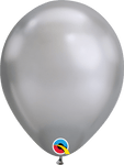 Qualatex Latex Chrome Silver 11″ Latex Balloons (25)