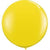 Qualatex Latex Citrine Yellow 36″ (3′ Spherical) Latex Balloons (2)