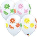 Qualatex Latex Colorful Fruit Slices 11″ Latex Balloons (50 count)