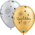 Qualatex Latex Congrats Elegant Silver & Gold 11″ Latex Balloons (50)