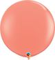 Coral 36″ (3′ Spherical) Latex Balloons (2)