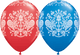 Globos de látex azul oscuro y rojo Bandana 11″ (50 unidades)