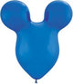 Dark Blue Mousehead 15″ Latex Balloons (50 count)