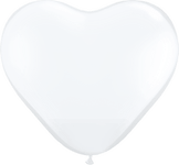 Qualatex Latex Diamond Clear 11″ Heart Latex Balloons (100)