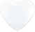 Qualatex Latex Diamond Clear 11″ Heart Latex Balloons (100)