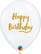 Diamond Clear Birthday Brush Script 11″ Latex Balloons (50 count)