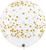 Qualatex Latex Diamond Clear Confetti Dots-A-Round 36″ Latex Balloons (2 count)
