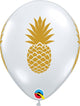 Globos de látex Diamond Clear Pineapple de 11″ (50 unidades)