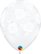 Diamond Clear Roses In Bloom Globos de látex de 11″ (50 unidades)