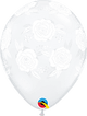 Diamond Clear Roses In Bloom 11″ Latex Balloons (50 count)