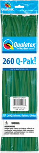 Globos de látex verde esmeralda 260Q (50 unidades)