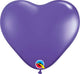 Globos de látex Fashion Purple Violet Heart 6″ (100 unidades)