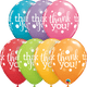 Festive Assortment Thank You Dots Upon Dots 11″ Latex Balloons (50 count)