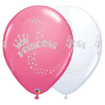 Qualatex Latex Glitter Princess Assorted 11″ Latex Balloons (25 count)