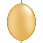 Qualatex Latex Gold 12″ QuickLink Latex Balloons (50)