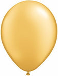 Qualatex Latex Gold 9″ Latex Balloons (100)