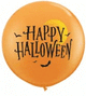 Happy Halloween Orange 36″ Latex Balloons (2 count)