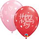 Happy Valentine's Day Casual Script 11″ Globos de látex (50 unidades)