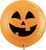 Qualatex Latex Jolly Jack o lantern Halloween Pumpkin 36” Latex Balloons (2 count)