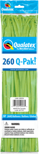 Globos de látex verde lima 260Q (50 unidades)