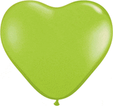 Qualatex Latex Lime Green Heart 6″ Latex Balloons (100 count)