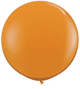 Globos de látex naranja mandarina de 36″ (2 unidades)