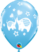 Pale Blue It's a Boy Elephants 11″ Latex Balloons (50 count)