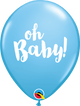 ¡Azul pálido, oh bebé! Globos de látex de 11″ (50 unidades)