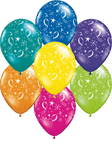 Qualatex Latex Party Balloons-A-Round 11″ Latex Balloons (50)
